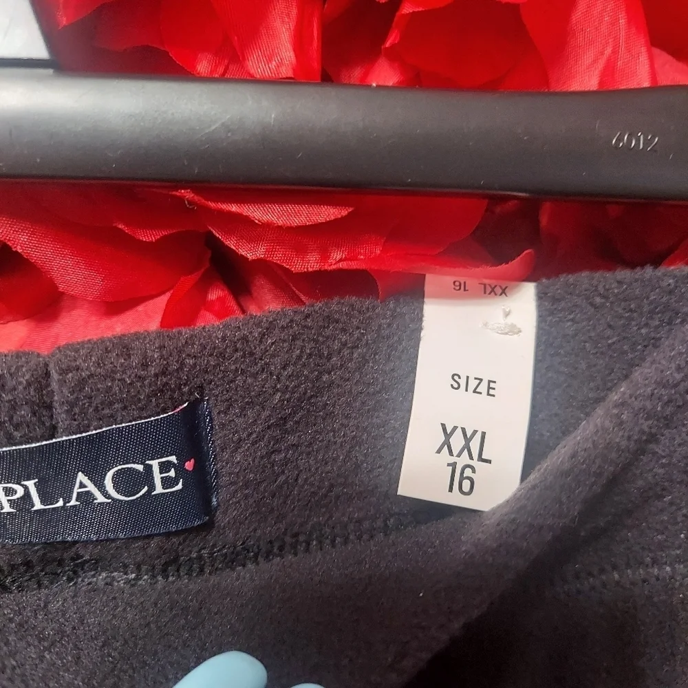 Children's Place NWT Girls Black Fleece sweatpants Size XXL